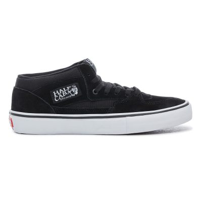 Vans Half Cab Pro - Kadın Kaykay Ayakkabısı (Siyah Beyaz)